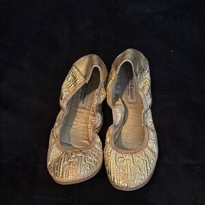 Juicy Couture Gold Women's Ballet Flats
